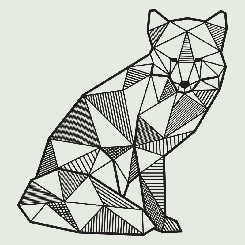 Fuchs Geometrisch fox Geschenk idee Wald wild Tier