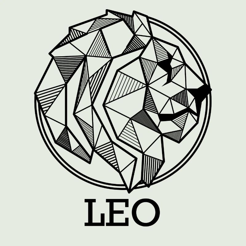 Zodiac Leo gift leo geometric Astro