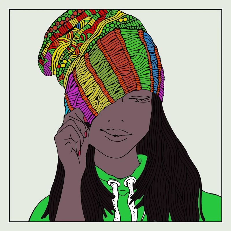 Dame avec bonnet