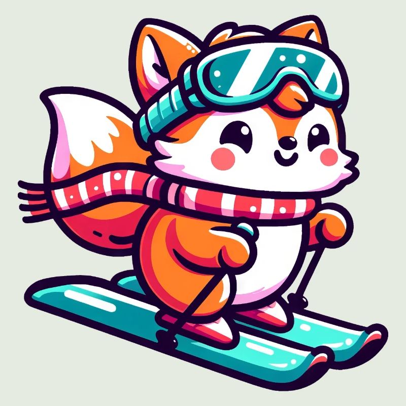 Rotfuchs Eishockey - Flinker Spieler auf dem Eis