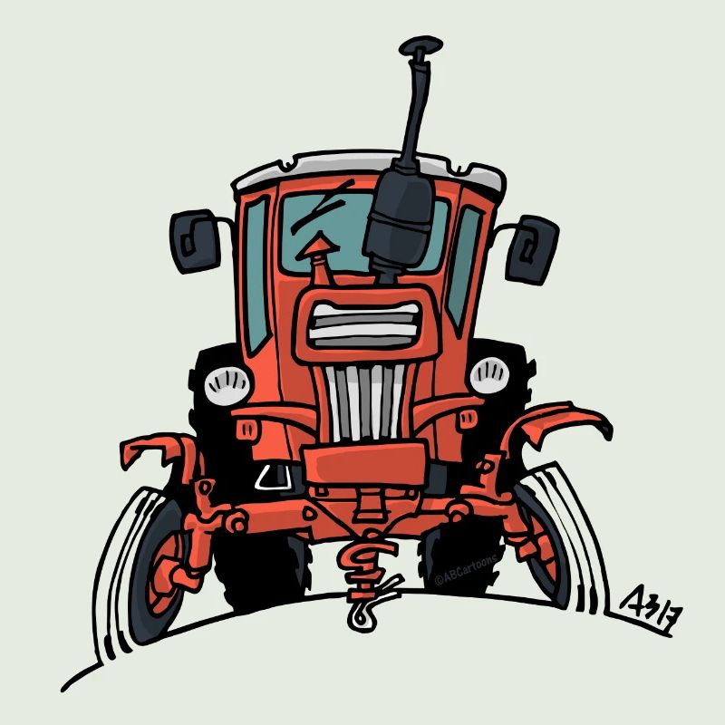 512 Alter roter Traktor