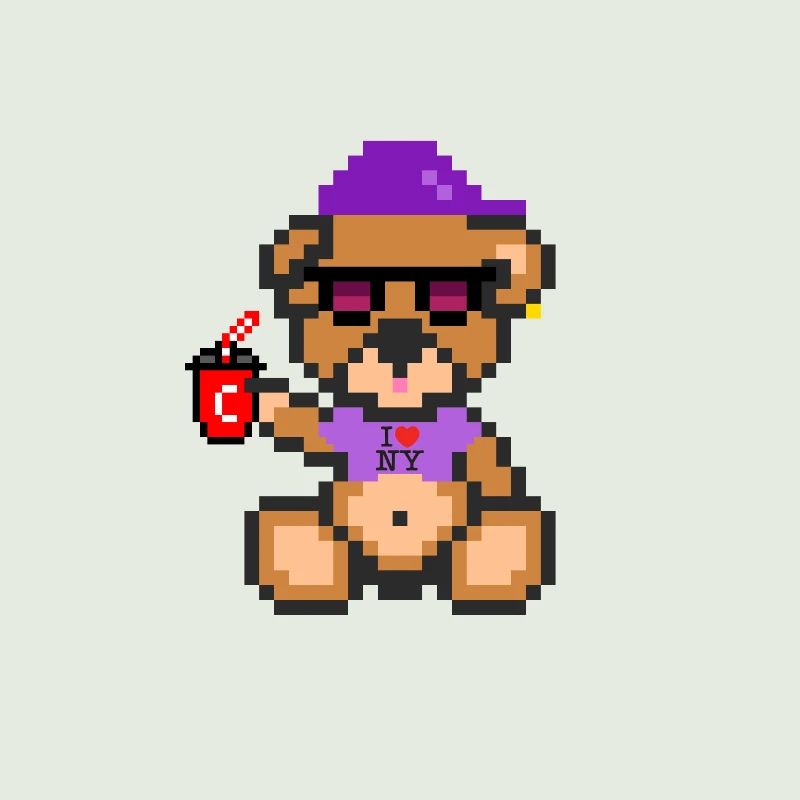 Pixel Bear Cool