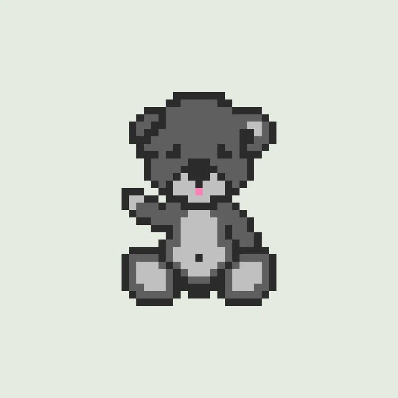Pixel-Bären-Sturm