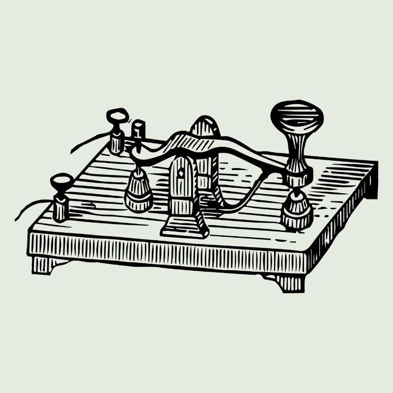 Vintage Morse Code Device, Retro Communication
