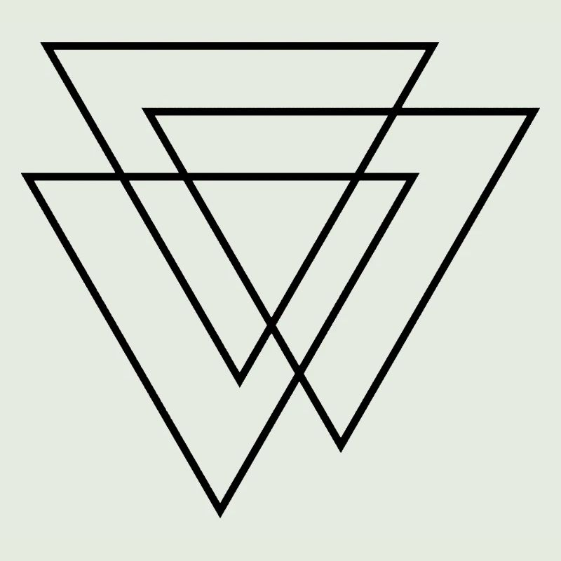 Triangles 3D - Trois Triangles - Trois Triangles Design