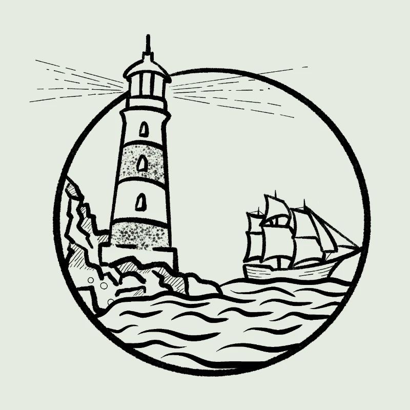 Leuchtturm Schiff