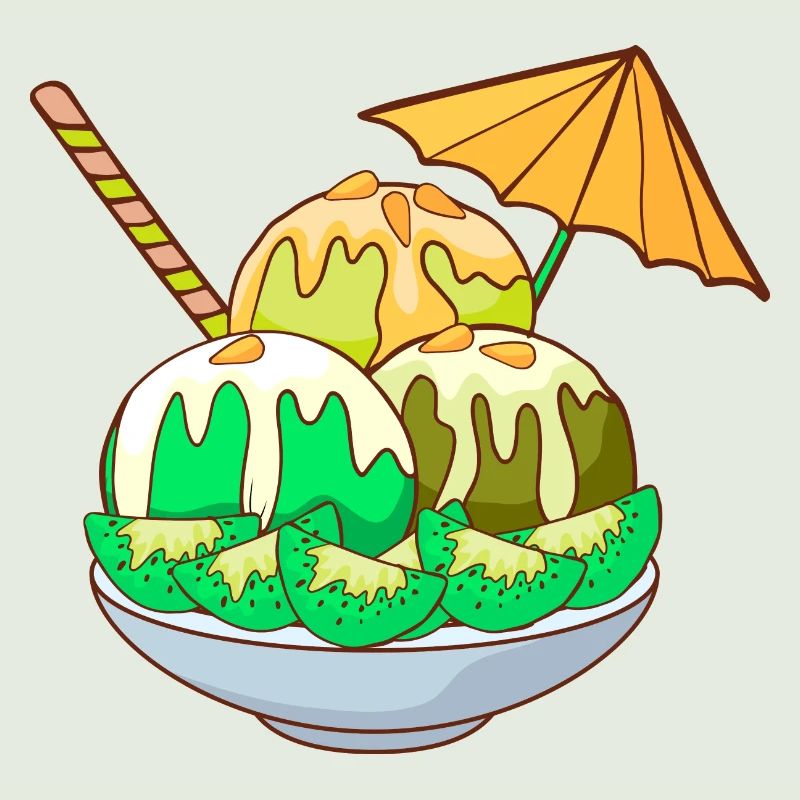Eis Speiseeis Eiskrem Eiscreme Kugeleis Eisbecher