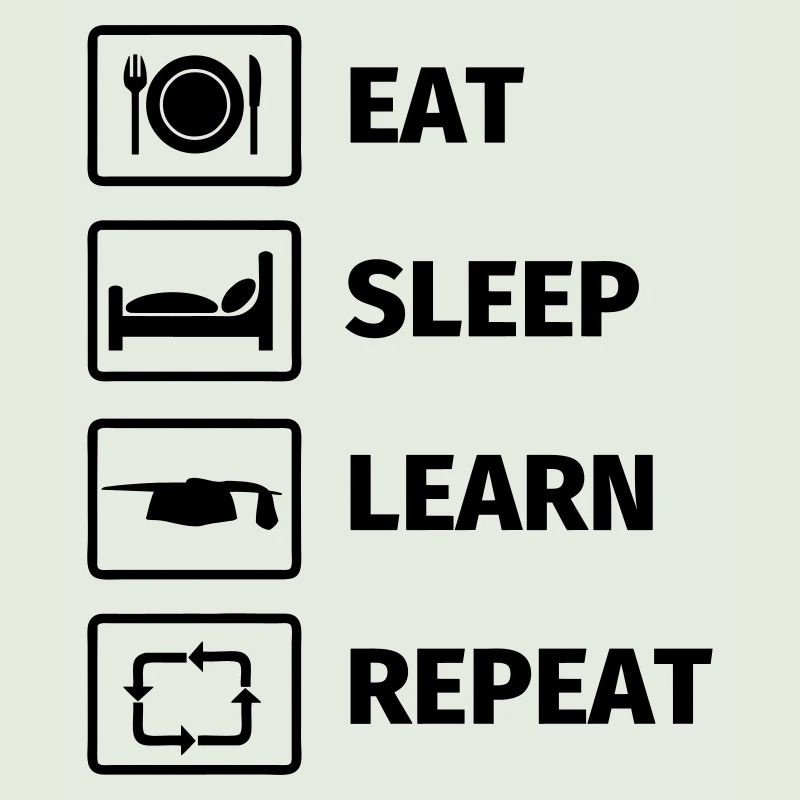 EAT SLEEP LEARN REPEAT