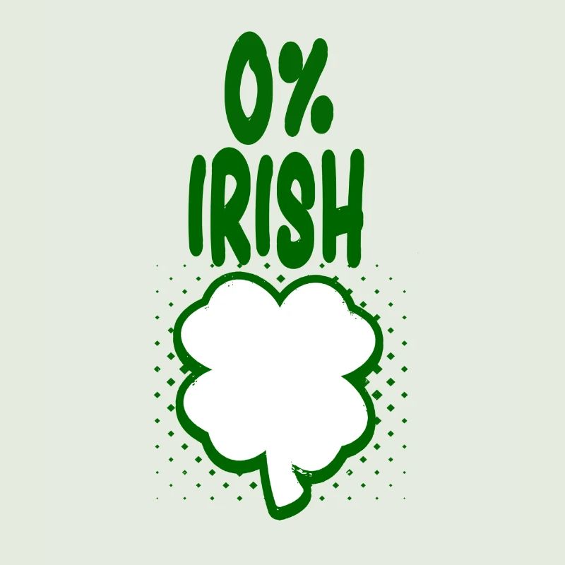 0% Irish - Spaß Tshirt - Geschenk