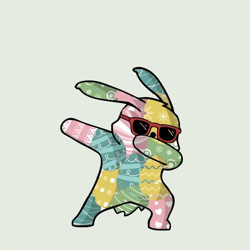 Dabbing Easter Bunny Osterhase Ostern