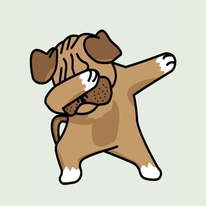 Pug Mops dab Dog hund
