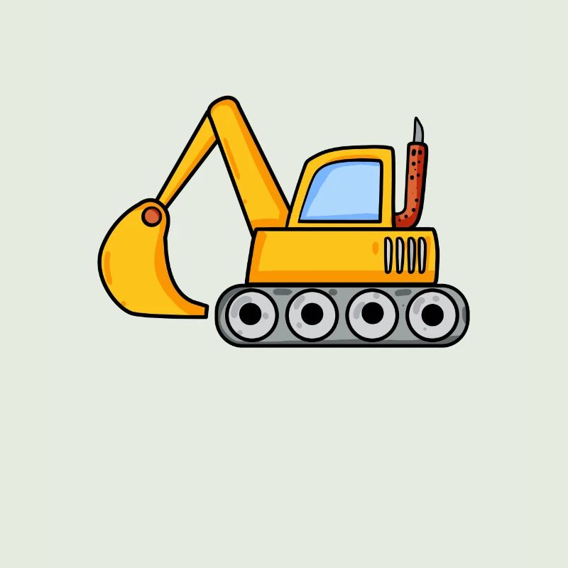 Excavator construction site vehicle