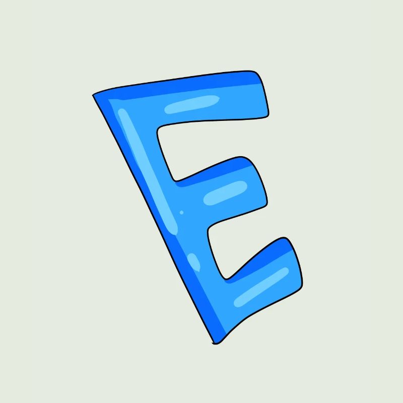 Buchstabe E Anfangsbuchstabe