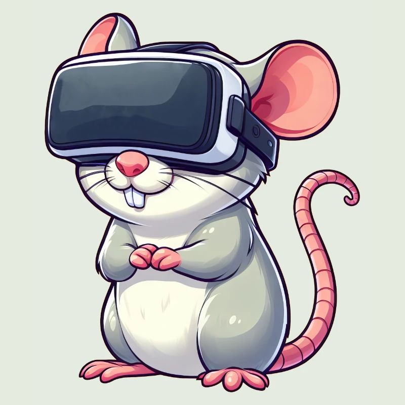 VR-Gaming Ratte und Maus