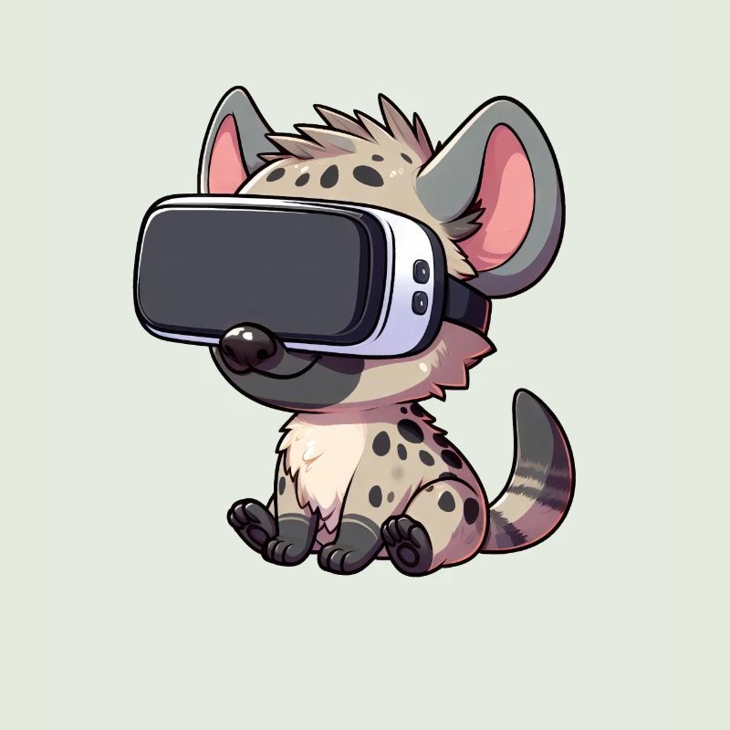 Hyäne VR Gamer Virtual Reality Zocker
