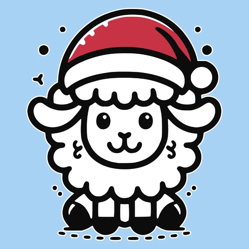 Mouton mignon Mouton de Noël