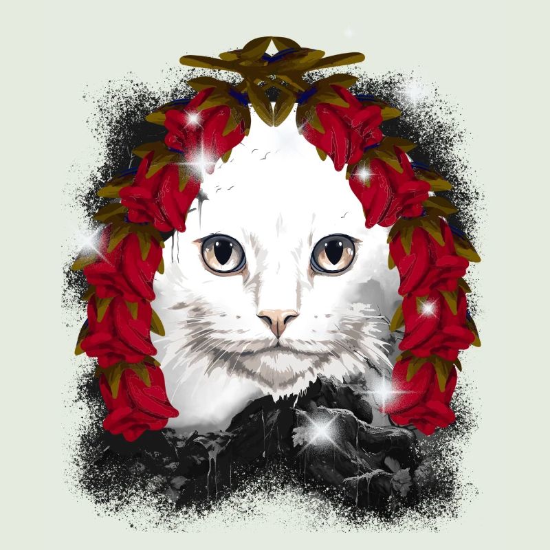 Weihnachtsgeschenk Katze Märchen Märchenfigur Xmas