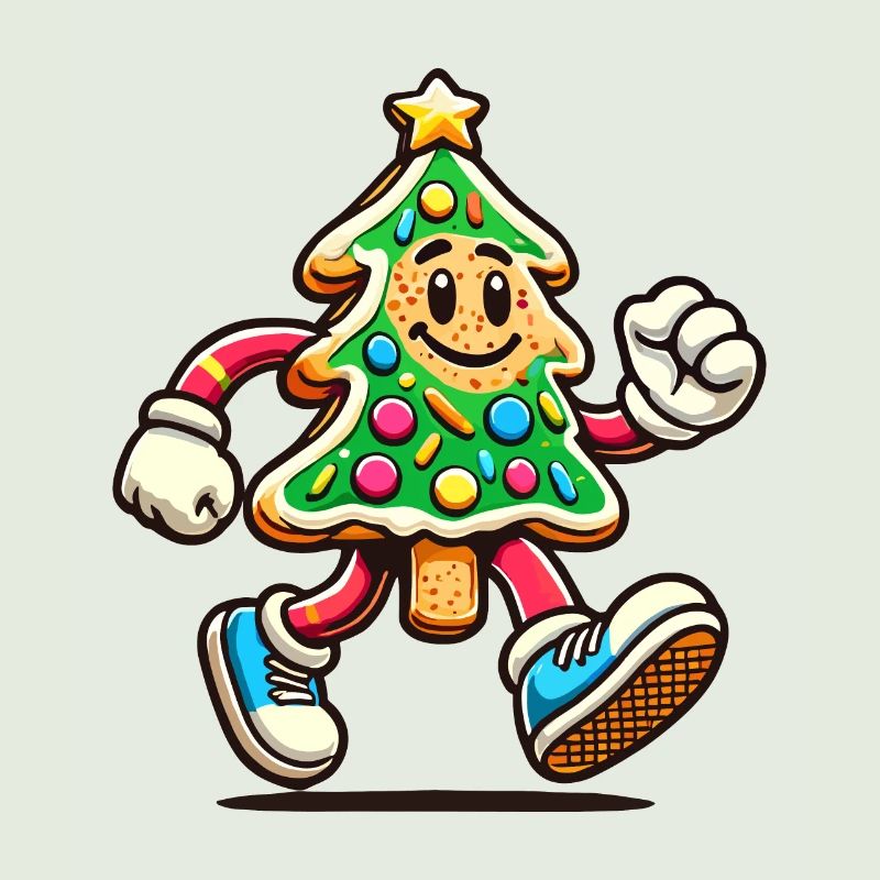 Figurine d’arbre à biscuits Joyeux Noël
