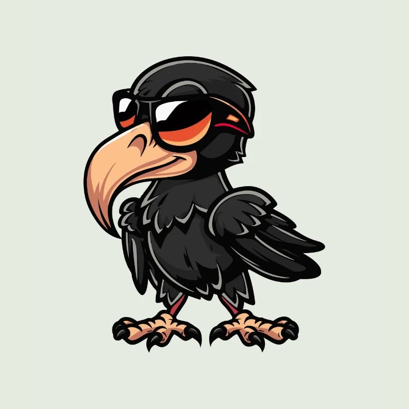 Raven Bird Comic Cool