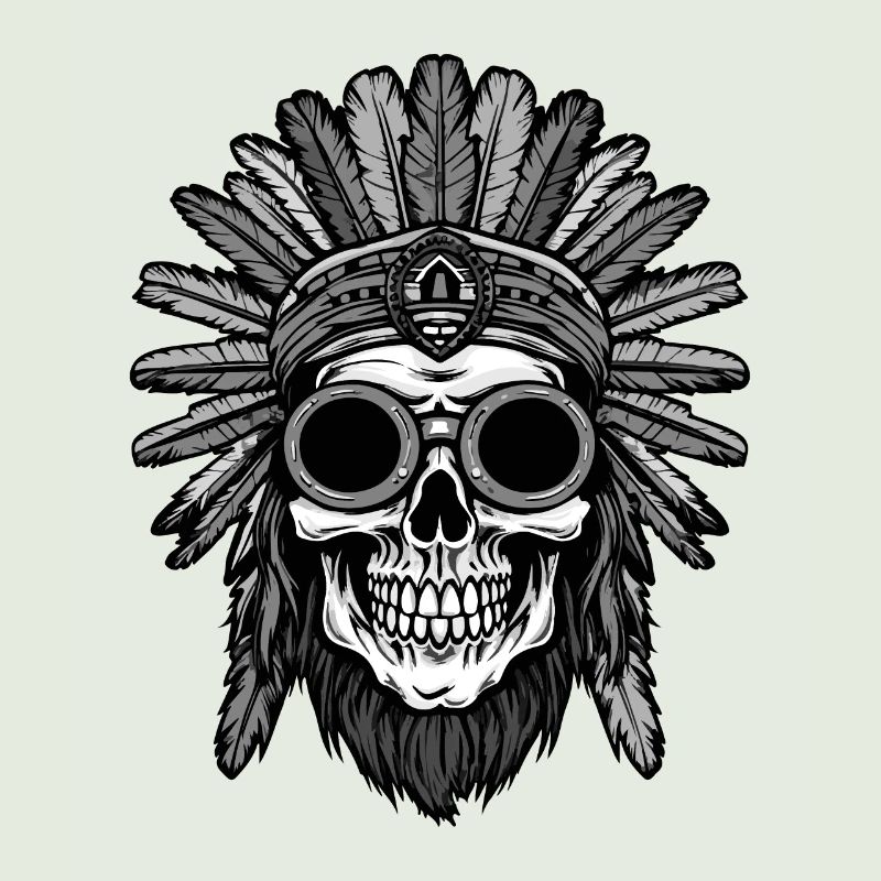 Apache Skull Indian