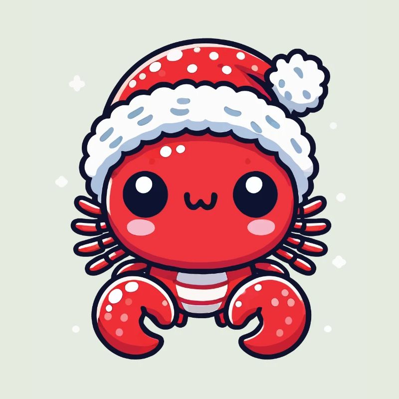 Süßer Weihnachtskrabbe Freude