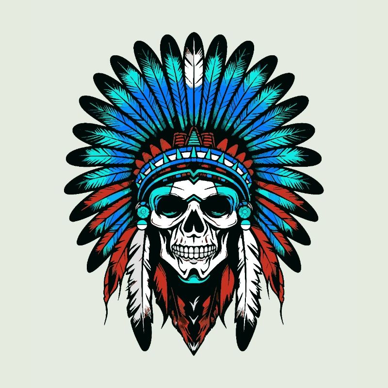 Apache Indian Chief Skull