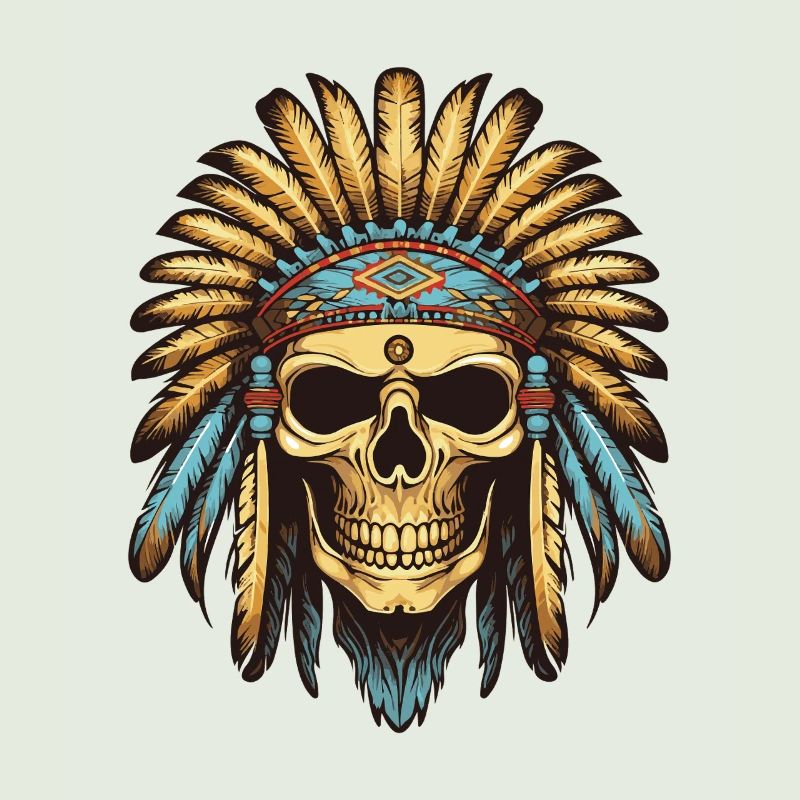 Apache Indian Chief Skull