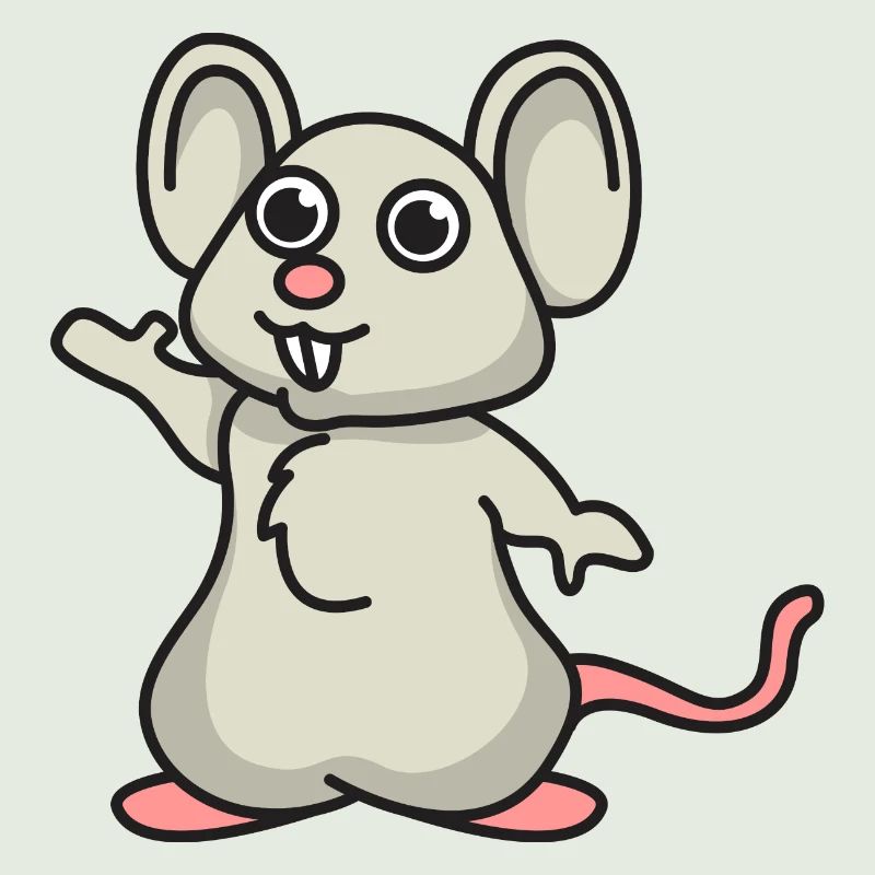 Maus Comic Mäuse Geschenk Haustier Tier niedlich