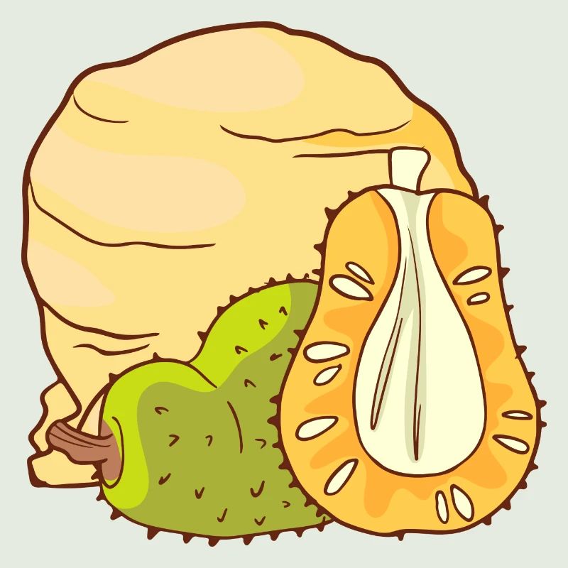 Jackfrucht Eis Speiseeis Eiskrem Eiscreme Kugeleis