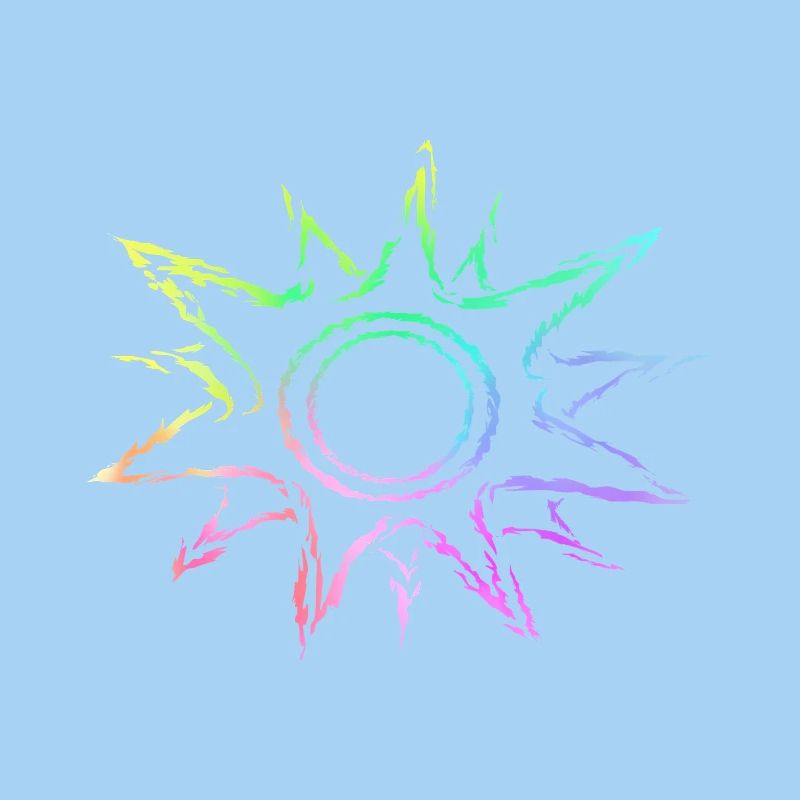 Sun colorful gradient