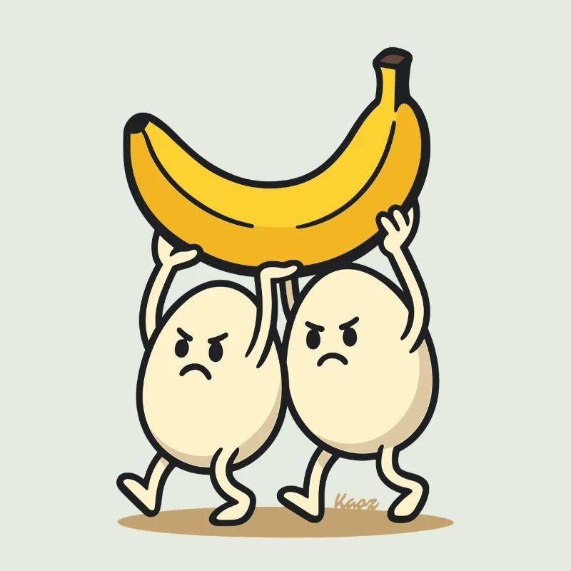 Teamwork – Zwei Eier und eine Banane