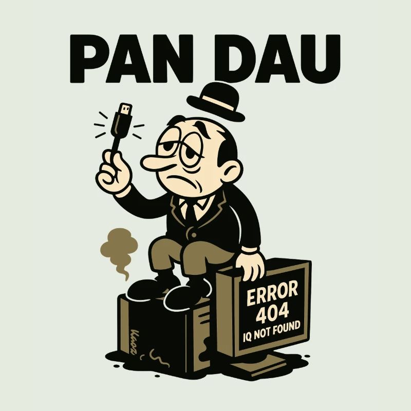 müder DAU mit usb und computer 404