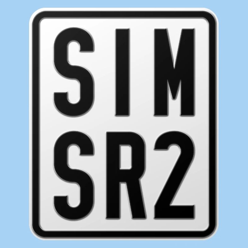 Simson SR2 Moped Kennzeichen