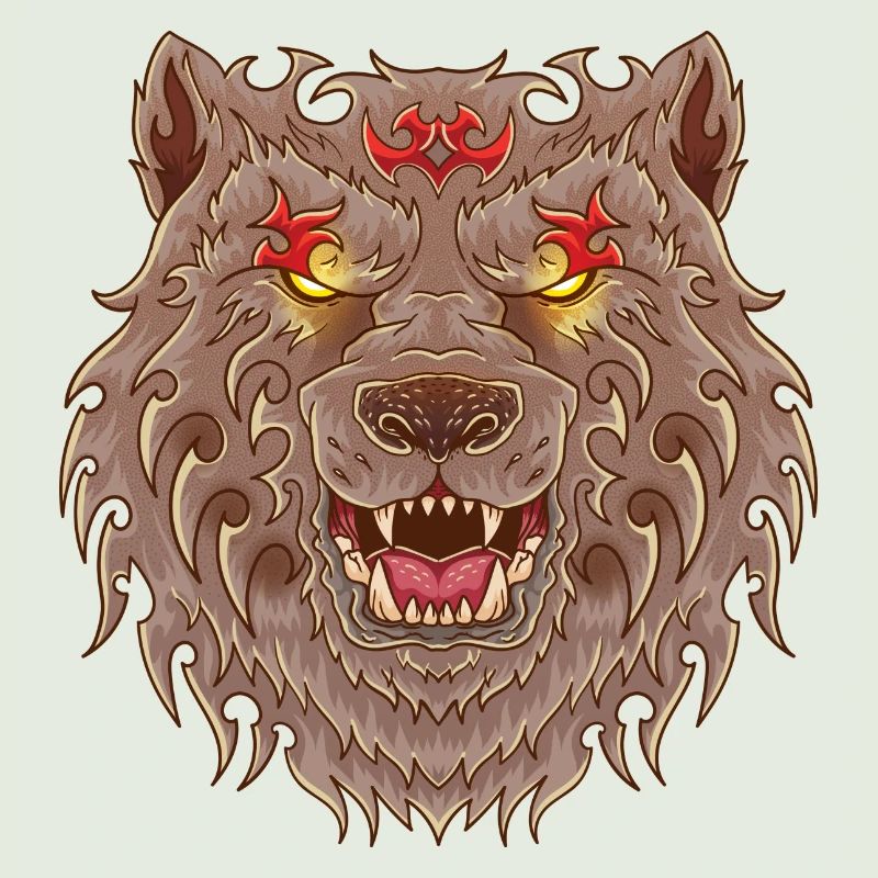 WOLF TATOO