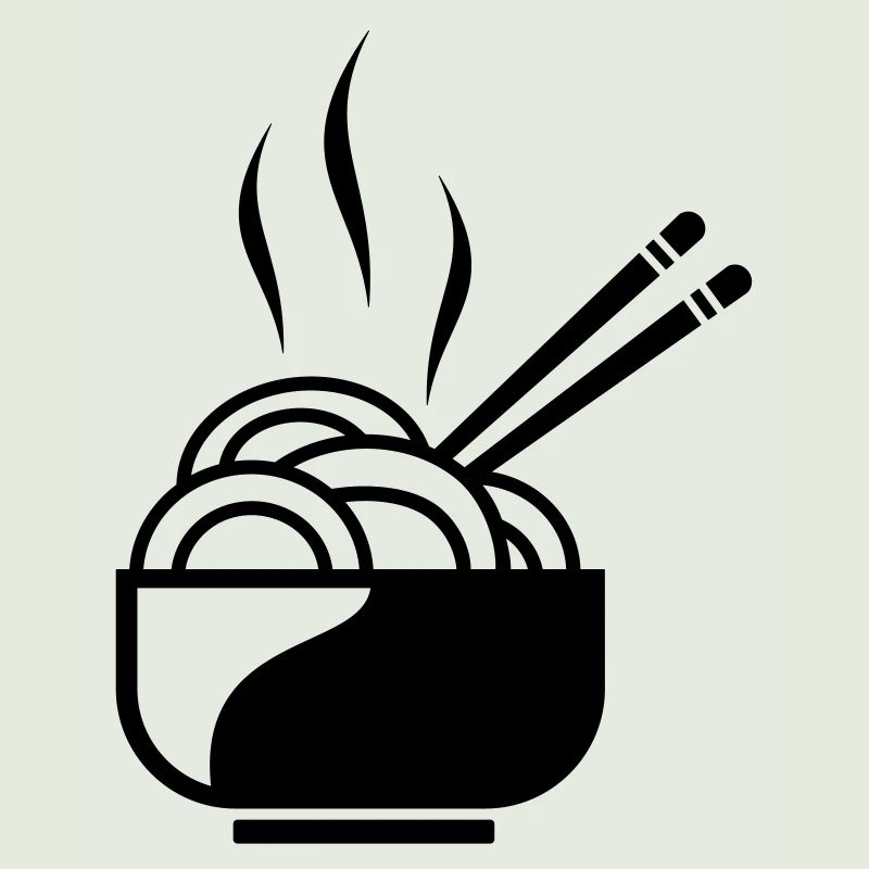 Nudeln mit Stäbchen