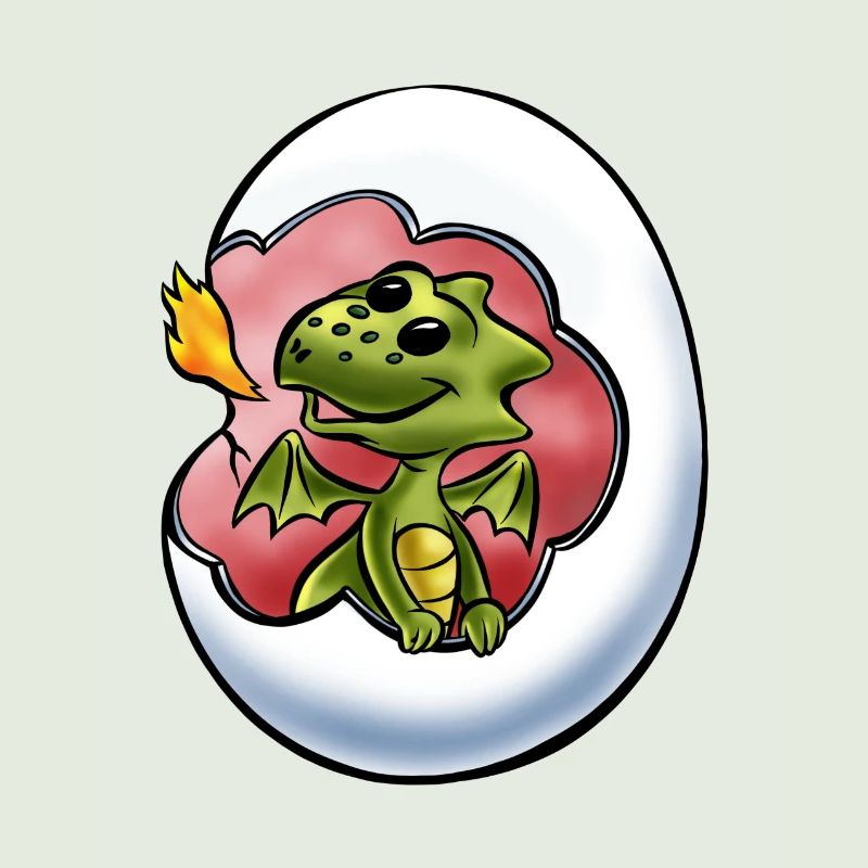 Les trappes de bébé Dragon de Dragon Egg Dragon Egg