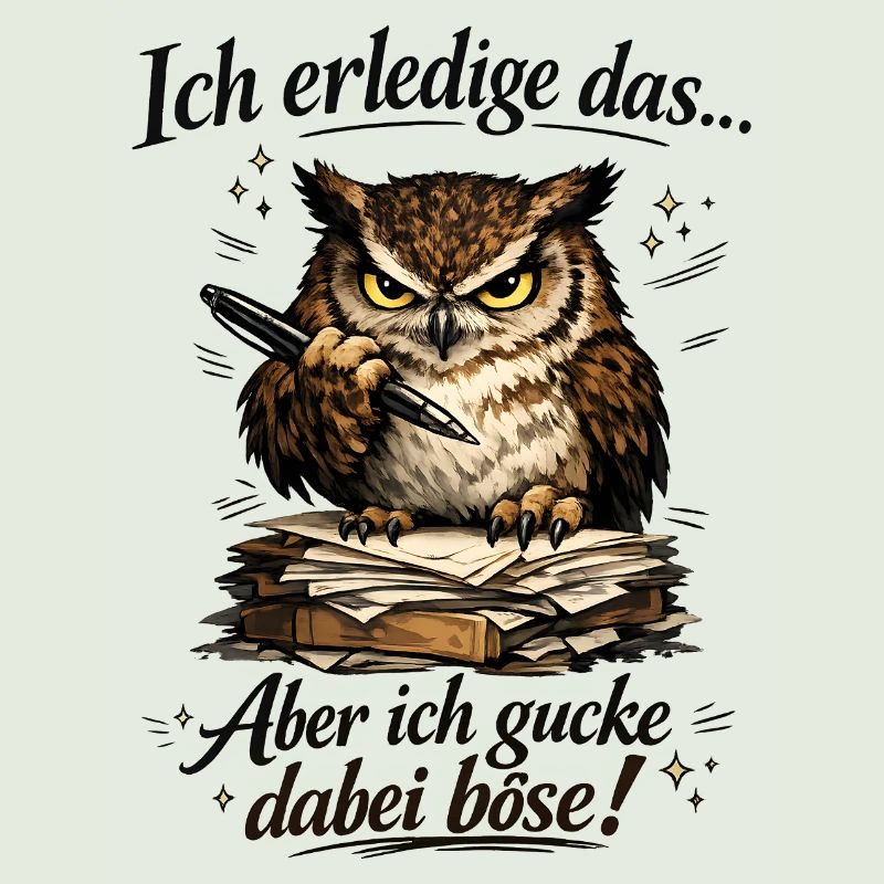Ich mach das aber ich gucke dabei böse Eule