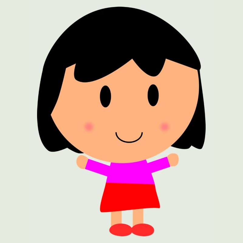 Mädchen Cartoon