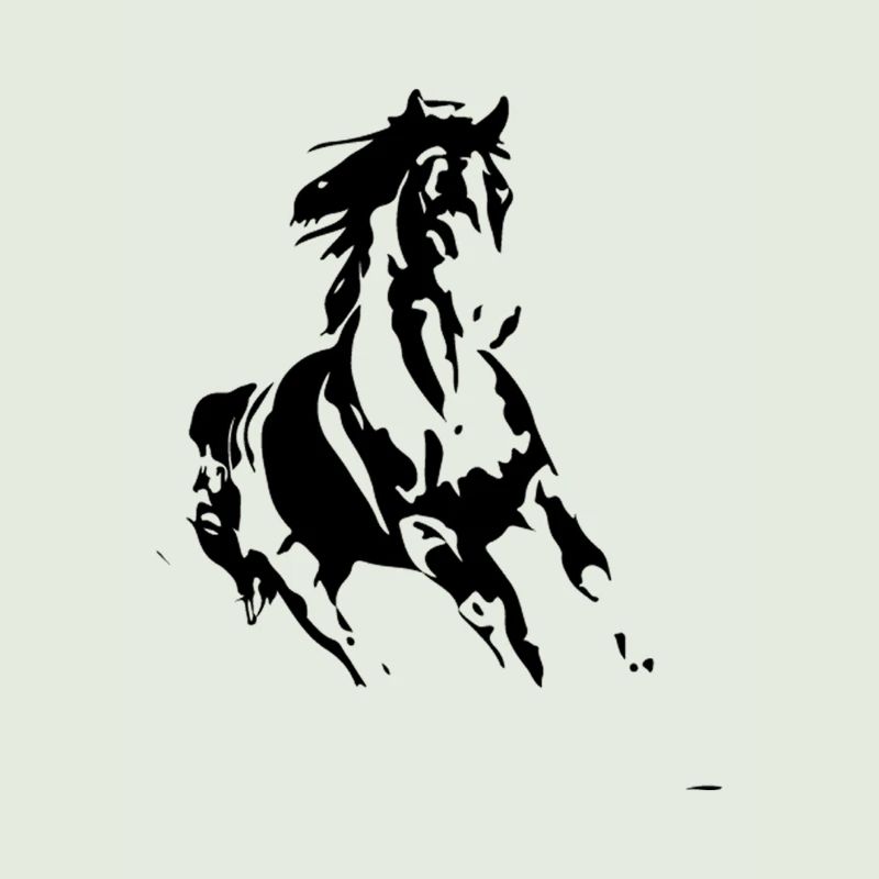 Laufendes Pferd 01