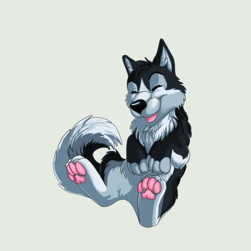 schwarzer Husky