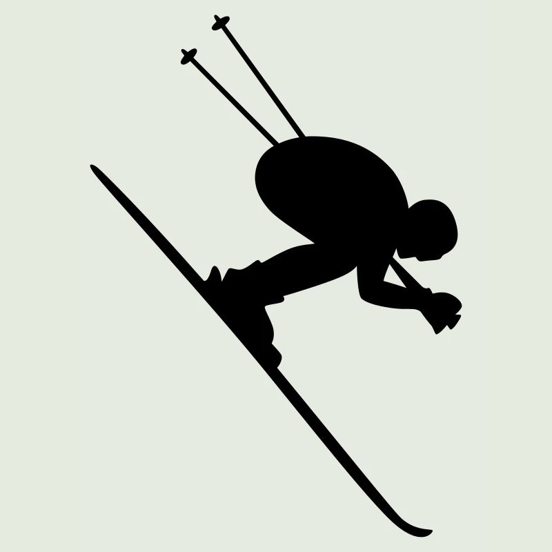 Skifahrer Downhill