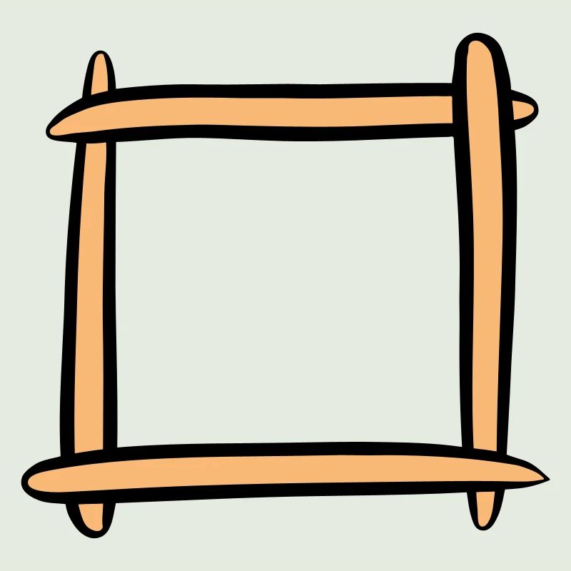 Dekorativer Holzrahmen / Bilderrahmen. Vorlage.