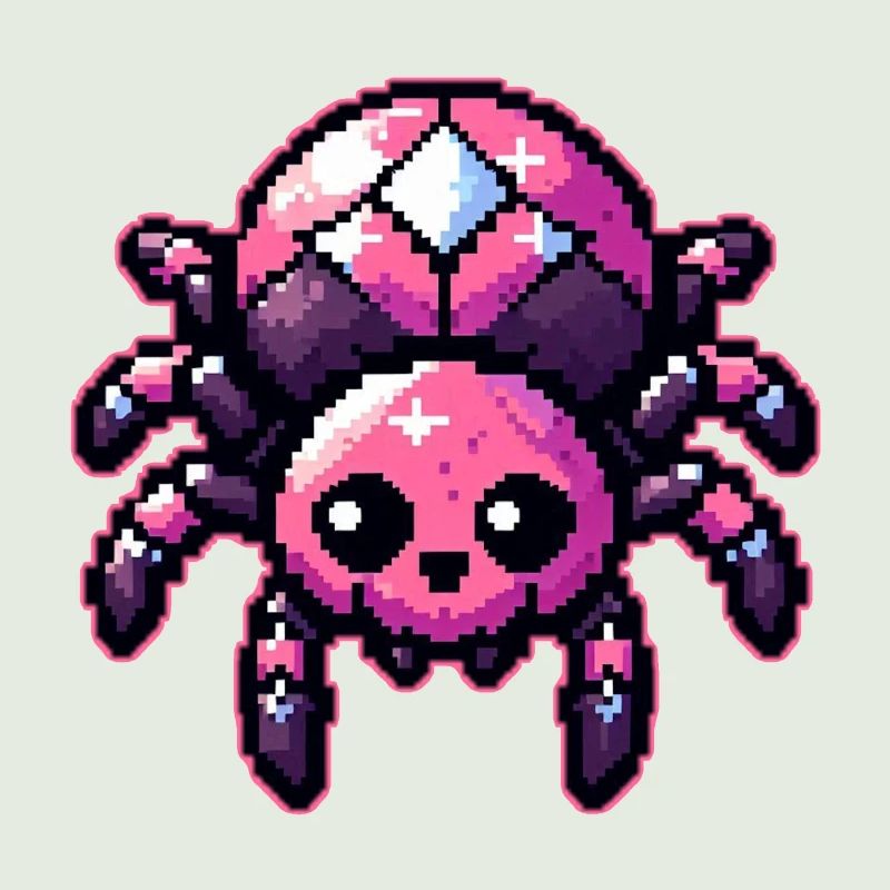 Cute Pixel Spider