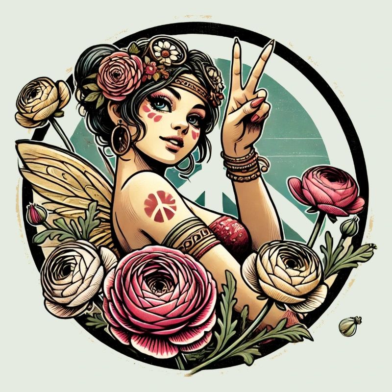 Fée hippie
