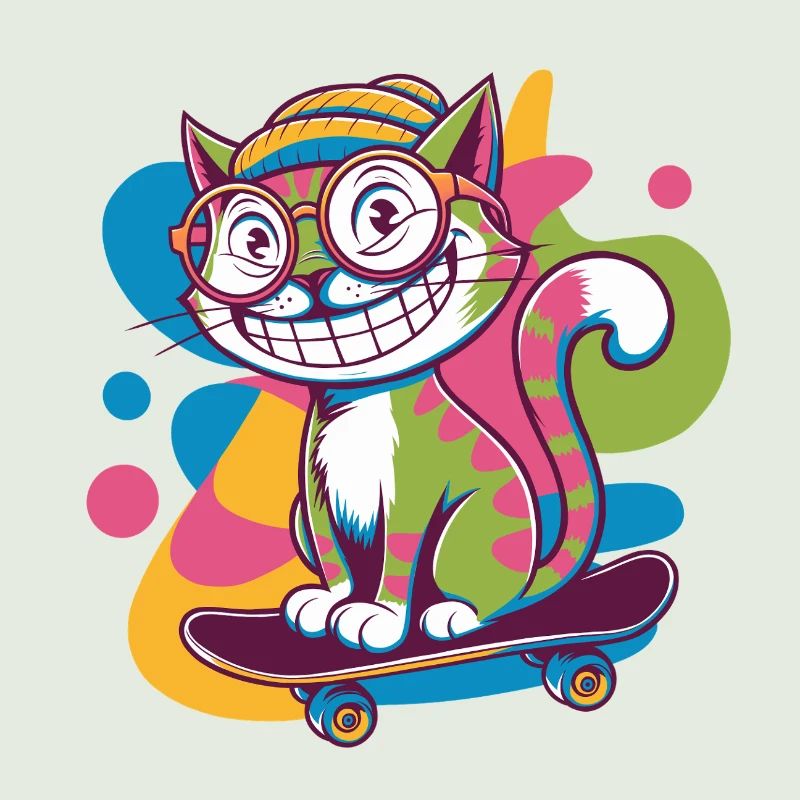 Funky Skater Cat