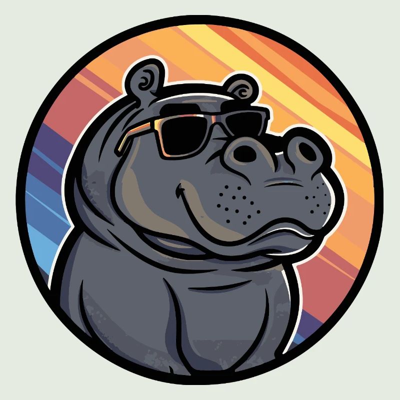 Hippopotamus Cool Summer