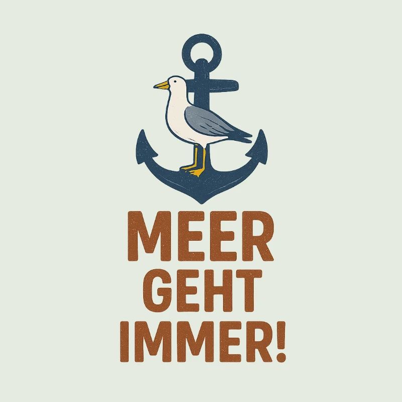 Meerliebe mit Anker & Möwe