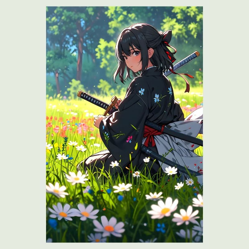 Samurai Anime Girl – Tradition meets elegance