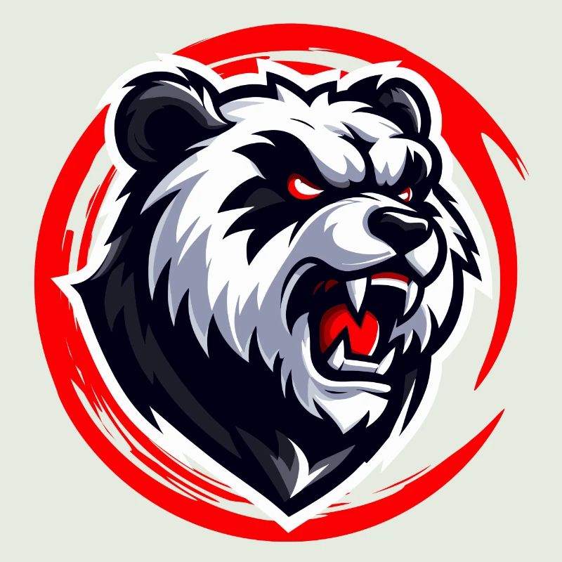 Wütender Panda