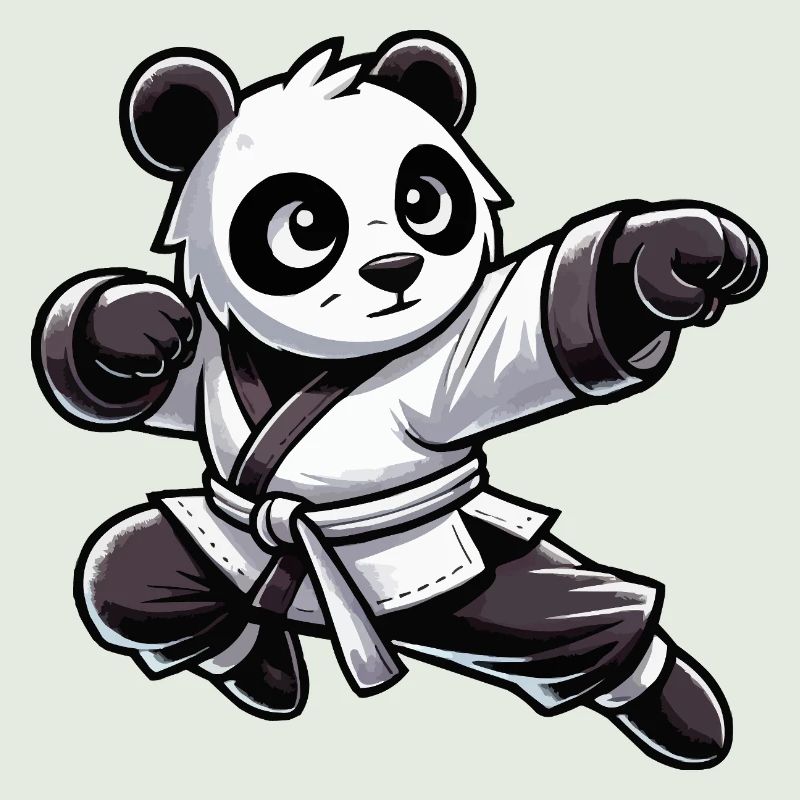 Bande dessinée de karaté panda